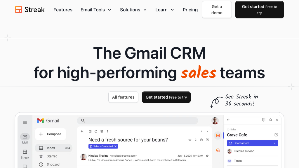 image of Streak CRM for Gmail