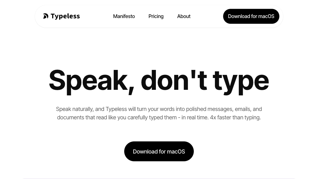 image of Typeless